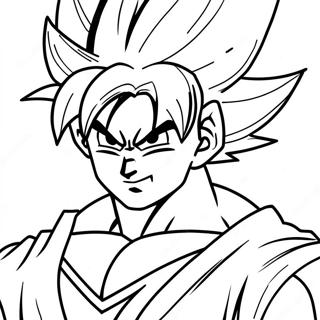 Goku Super Saiyan 4 Malarbild 135390-67243