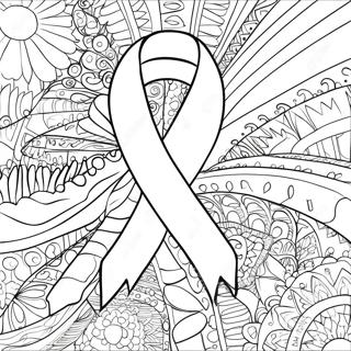 Fargglad Typ 1 Diabetes Ribbons Malarbild 135570-67387