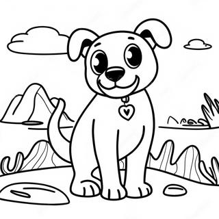 Aventyrlig Bsd Hund Utforskande Malarbild 135931 67679
