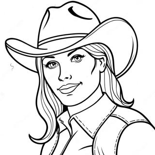 Jessie I Cowboyhatt Malarbild 136056-67765