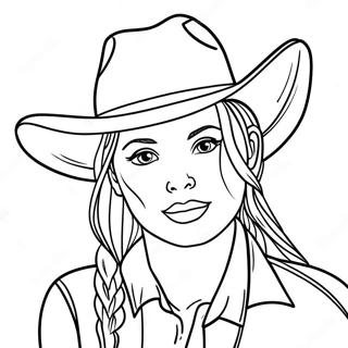 Jessie I Cowboyhatt Malarbild 136056-67766