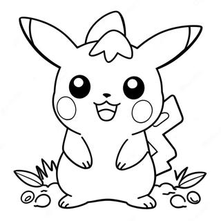 Sot Pikachu Pokemon Malarbild 136082-67786