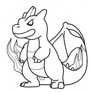 Charizard Som Andas Eld Malarbild 136083-67791