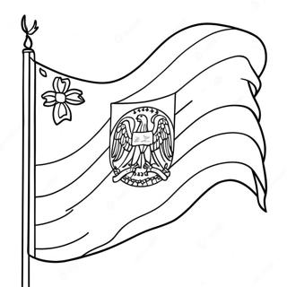 Dominikanska Republikens Flagga Malarbild 136745-68452