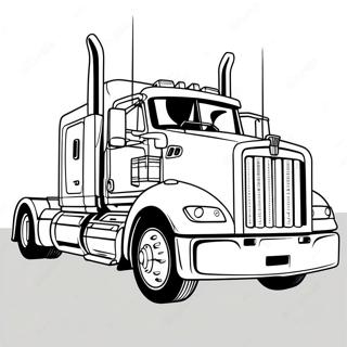 Kenworth Lastbil I Aktion Malarbild 136825-68518