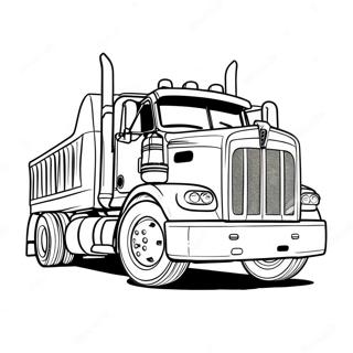 Vintage Kenworth Lastbil Malarbild 136826-68522