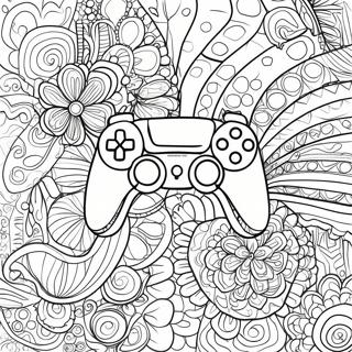 Fargglad Ps5 Kontroll Med Monster Malarbild 136876-68555