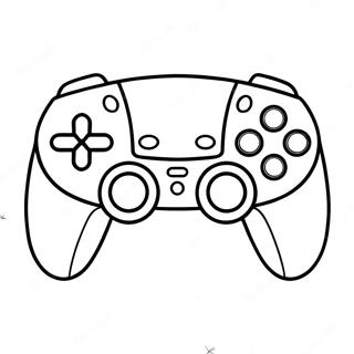 Vintage Ps5 Kontroll Malarbild 136878 68564