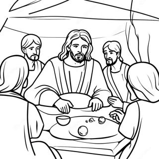 Jesus Undervisar Larjungarna Malarbild 136902-68573