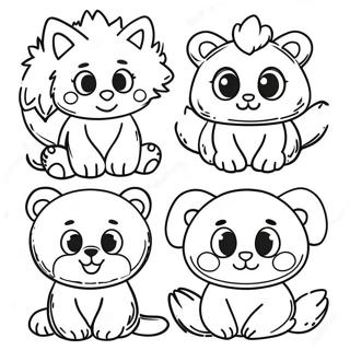 Fluffiga Chenille Djur Malarbild 137004-68659