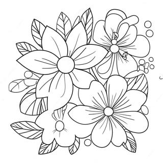 Elegant Satin Blommor Malarbild 137005-68662