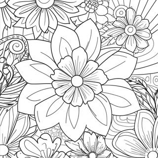 Elegant Satin Blommor Malarbild 137005-68663