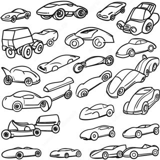 Fargglad Rc Bil Samling Malarbild 137133 68757