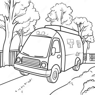 Ambulans Som Skyndar Till Platsen Malarbild 137187 68806