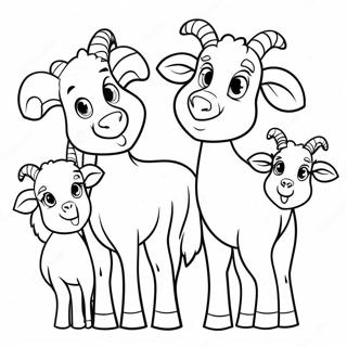 Sot Bockfamilj Malarbild 137596 69127