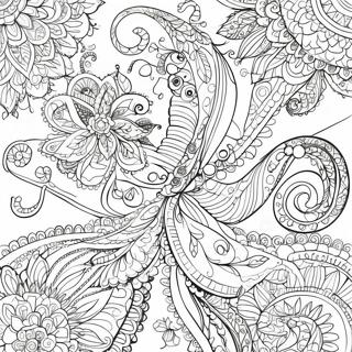 Invecklad Paisleydesign Malarbild 137671-69174