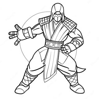 Sub Zero Mortal Kombat Malarbild 137848-69310