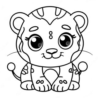 Baby Tiger Med Stora Ogon Malarbild 137980-69421