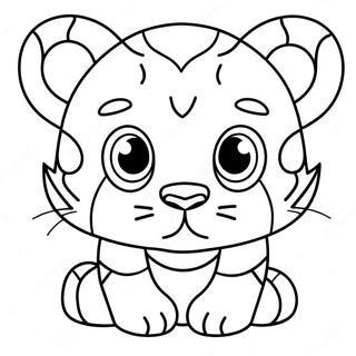 Baby Tiger Med Stora Ogon Malarbild 137980-69424