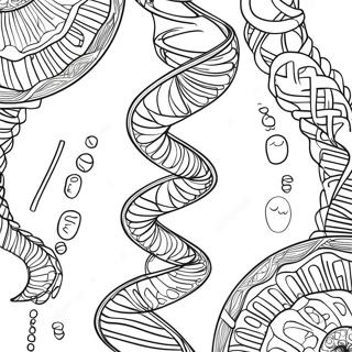 Dna Dubbel Helix Malarbild 138004-69434