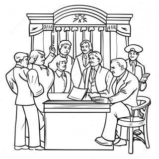 Historisk Rattigheternas Deklaration Malarbild 138080-69496