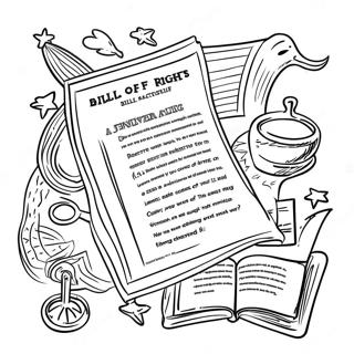 Rolig Bill Of Rights Illustration Malarbild 138083-69507