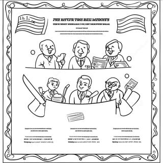 Rolig Bill Of Rights Illustration Malarbild 138083-69508