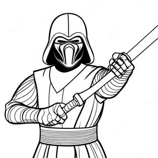 Kylo Ren Med Ljusvard Malarbild 138208-69594