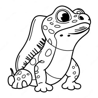 Tecknad Leopardgecko Malarbild 138365-69722