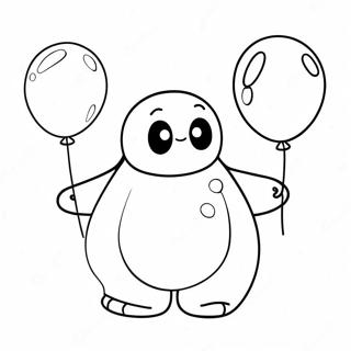 Sot Baymax Med Ballong Malarbild 138439-69773