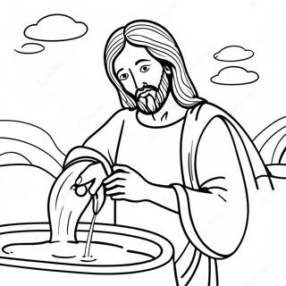 Jesus Forvandlar Vatten Till Vin Malarbild 138748-70026