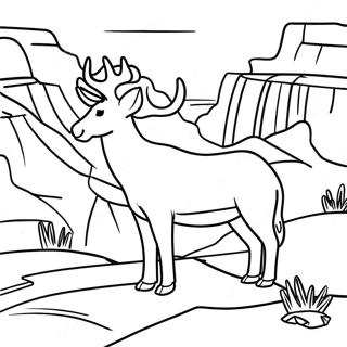 Malarbild Av Grand Canyon Djurliv 138774 70045