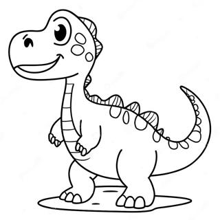Malarbild Av Fargglad Vatten Dinosaurie 138797-70059