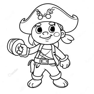 Jake Piraten Aventyrlig Malarbild 138898-70135