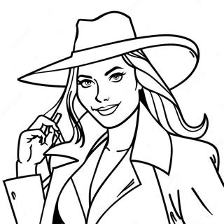 Carmen Sandiego Malarbild 139051-70251