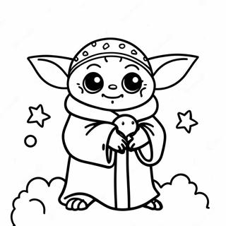 Baby Yoda Julmalarbild 139639-70711
