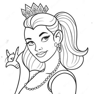 Punk Disney Prinsessa Målarbilder