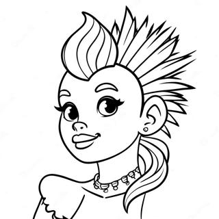 Punk Disney Prinsessa Målarbilder