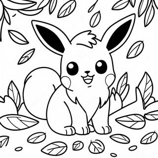 Eevee Omgiven Av Lov Malarbild 14244-3124