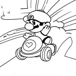 Mario Kart Regnbagsvagen Malarbild 14619-3187