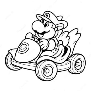 Mario Kart Bowser I En Kart Malarbild 14620-3189