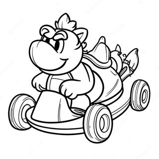 Mario Kart Bowser I En Kart Malarbild 14620-3190