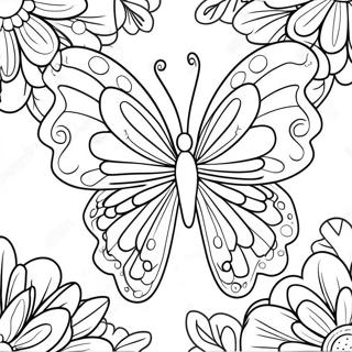 Fargglada Fjarilsvingar Malarbild 14796-3234