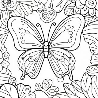 Fargglada Fjarilsvingar Malarbild 14796-3235