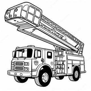 Brandbil Med Utdragbar Stege Malarbild 14990 3274