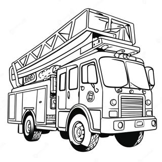 Brandbil Med Utdragbar Stege Malarbild 14990 3276