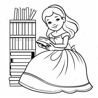 Kungliga Belle Med Bocker Malarbild 1548-1274