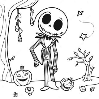 Jack Skellington I Spoklikt Mansken Malarbild 15525-3386