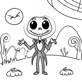 Jack Skellington I Spoklikt Mansken Malarbild 15525-3388