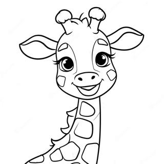 Sot Baby Giraff Malarbild 15619-3406